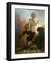 Don Juan and the Statue of the Commander, Ca 1835-Alexandre-Évariste Fragonard-Framed Giclee Print