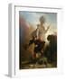 Don Juan and the Statue of the Commander, Ca 1835-Alexandre-Évariste Fragonard-Framed Giclee Print