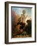 Don Juan And the Statue of the Commander-Alexandre Evariste Fragonard-Framed Giclee Print