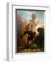 Don Juan And the Statue of the Commander-Alexandre Evariste Fragonard-Framed Giclee Print