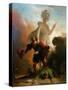 Don Juan And the Statue of the Commander-Alexandre Evariste Fragonard-Stretched Canvas