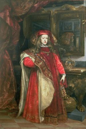 King Charles II of Spain Wearing the Robes of the Order of the Golden Fleece