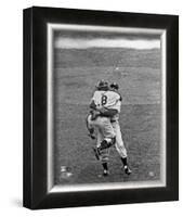 Don Larsen & Yogi Berra Game 5 of the 1956 World Series-null-Framed Photographic Print