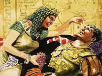 Cleopatra and Mark Antony-Don Lawrence-Framed Stretched Canvas