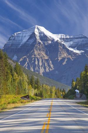 Highway through Mount Robson Provincial Park, British Columbia, Canada