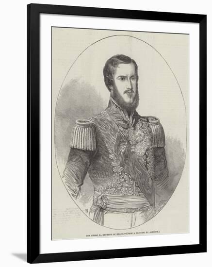 Don Pedro II, Emperor of Brazil-null-Framed Giclee Print