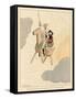 Don Quijote and Sancho Take to the Air on a Flying Machine in the Shape of a Horse-Joaquin Xaudaro-Framed Stretched Canvas