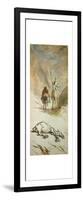 Don Quijote and the dead mule.-HONORE DAUMIER-Framed Art Print