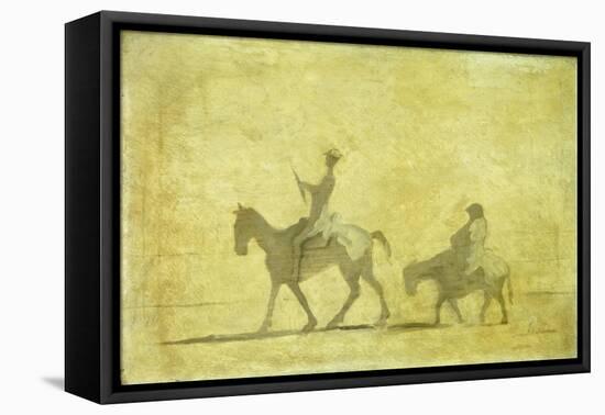 Don Quixote and Sancho Pansa-Honoré Daumier-Framed Stretched Canvas