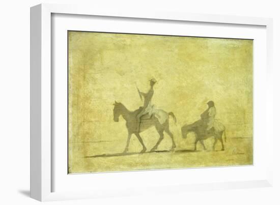 Don Quixote and Sancho Pansa-Honoré Daumier-Framed Giclee Print