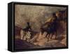 Don Quixote and Sancho Panza, 1866-1867-Honoré Daumier-Framed Stretched Canvas