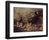 Don Quixote and Sancho Panza, 1866-1867-Honoré Daumier-Framed Giclee Print