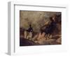 Don Quixote and Sancho Panza, 1866-1867-Honoré Daumier-Framed Giclee Print