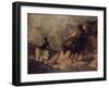 Don Quixote and Sancho Panza, 1866-1867-Honoré Daumier-Framed Giclee Print