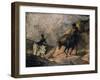 Don Quixote and Sancho Panza, 1866-Honore Daumier-Framed Giclee Print