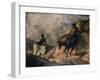 Don Quixote and Sancho Panza, 1866-Honore Daumier-Framed Giclee Print