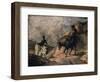 Don Quixote and Sancho Panza, 1866-Honore Daumier-Framed Giclee Print