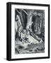Don Quixote and Sancho Panza in Illustration-Gustave Doré-Framed Giclee Print
