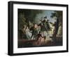 Don Quixote and Sancho Panza on a Wooden Horse-Jean-frederic Schall-Framed Giclee Print