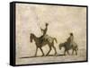 Don Quixote and Sancho Panza-Honore Daumier-Framed Stretched Canvas