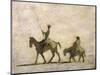 Don Quixote and Sancho Panza-Honore Daumier-Mounted Giclee Print