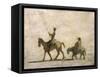 Don Quixote and Sancho Panza-Honore Daumier-Framed Stretched Canvas