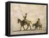 Don Quixote and Sancho Panza-Honore Daumier-Framed Stretched Canvas