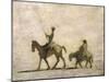 Don Quixote and Sancho Panza-Honore Daumier-Mounted Giclee Print