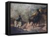 Don Quixote and Sancho Panza-Honore Daumier-Framed Stretched Canvas