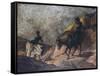 Don Quixote and Sancho Panza-Honore Daumier-Framed Stretched Canvas