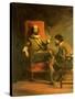 Don Quixote and Sancho Panza-Sir John Gilbert-Stretched Canvas