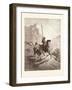 Don Quixote and Sancho Setting Out-Gustave Dore-Framed Giclee Print