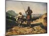 Don Quixote and Sancho-Alexandre Gabriel Decamps-Mounted Giclee Print