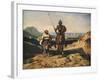 Don Quixote and Sancho-Alexandre Gabriel Decamps-Framed Giclee Print