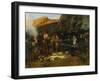 Don Quixote and the Goat Herders, 1870-Anton Alexander von Werner-Framed Giclee Print