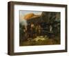 Don Quixote and the Goat Herders, 1870-Anton Alexander von Werner-Framed Giclee Print