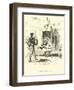 Don Quixote and the Lion-Sir John Gilbert-Framed Giclee Print