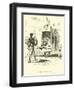 Don Quixote and the Lion-Sir John Gilbert-Framed Giclee Print