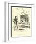 Don Quixote and the Lion-Sir John Gilbert-Framed Giclee Print