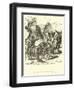 Don Quixote and the Strolling Players-Sir John Gilbert-Framed Giclee Print