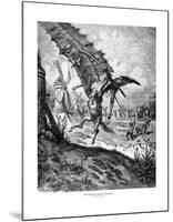 Don Quixote and the Windmill-Gustave Doré-Mounted Art Print