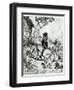 Don Quixote and the Windmills, from Don Quixote de La Mancha by Miguel Cervantes-Gustave Doré-Framed Giclee Print