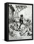 Don Quixote and the Windmills, from Don Quixote de La Mancha by Miguel Cervantes-Gustave Doré-Framed Stretched Canvas