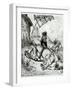 Don Quixote and the Windmills, from Don Quixote de La Mancha by Miguel Cervantes-Gustave Doré-Framed Giclee Print