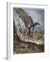 Don Quixote and the Windmills-Stefano Bianchetti-Framed Giclee Print