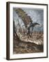 Don Quixote and the Windmills-Stefano Bianchetti-Framed Giclee Print