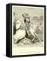 Don Quixote Attacked by the Bearer-Sir John Gilbert-Framed Stretched Canvas