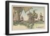 Don Quixote Attacks the Windmill-null-Framed Art Print