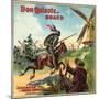 Don Quixote Brand - Alhambra, California - Citrus Crate Label-Lantern Press-Mounted Art Print
