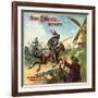 Don Quixote Brand - Alhambra, California - Citrus Crate Label-Lantern Press-Framed Art Print